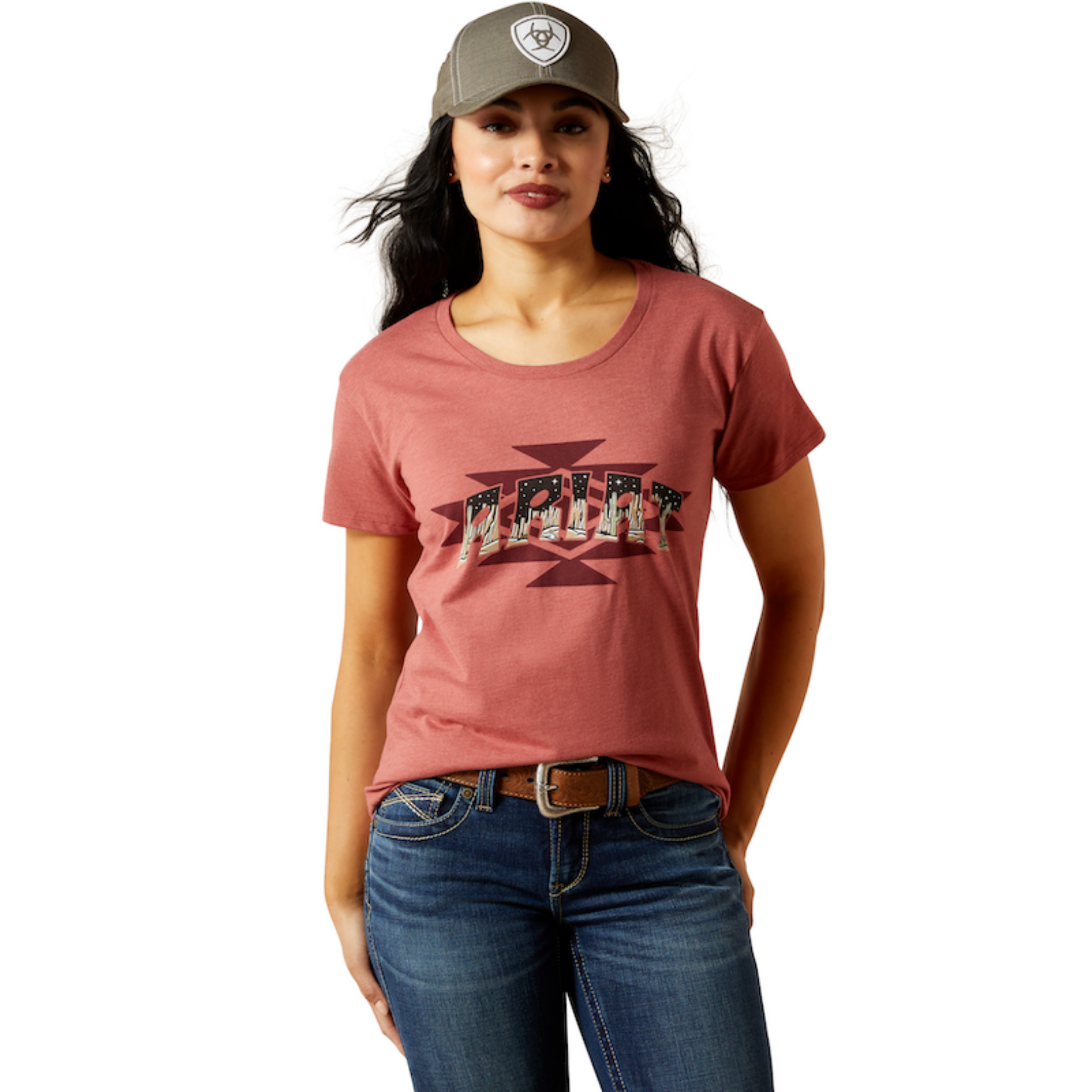 Picture of Ariat 10063763 Ariat SW Logo Landscape T-Shirt