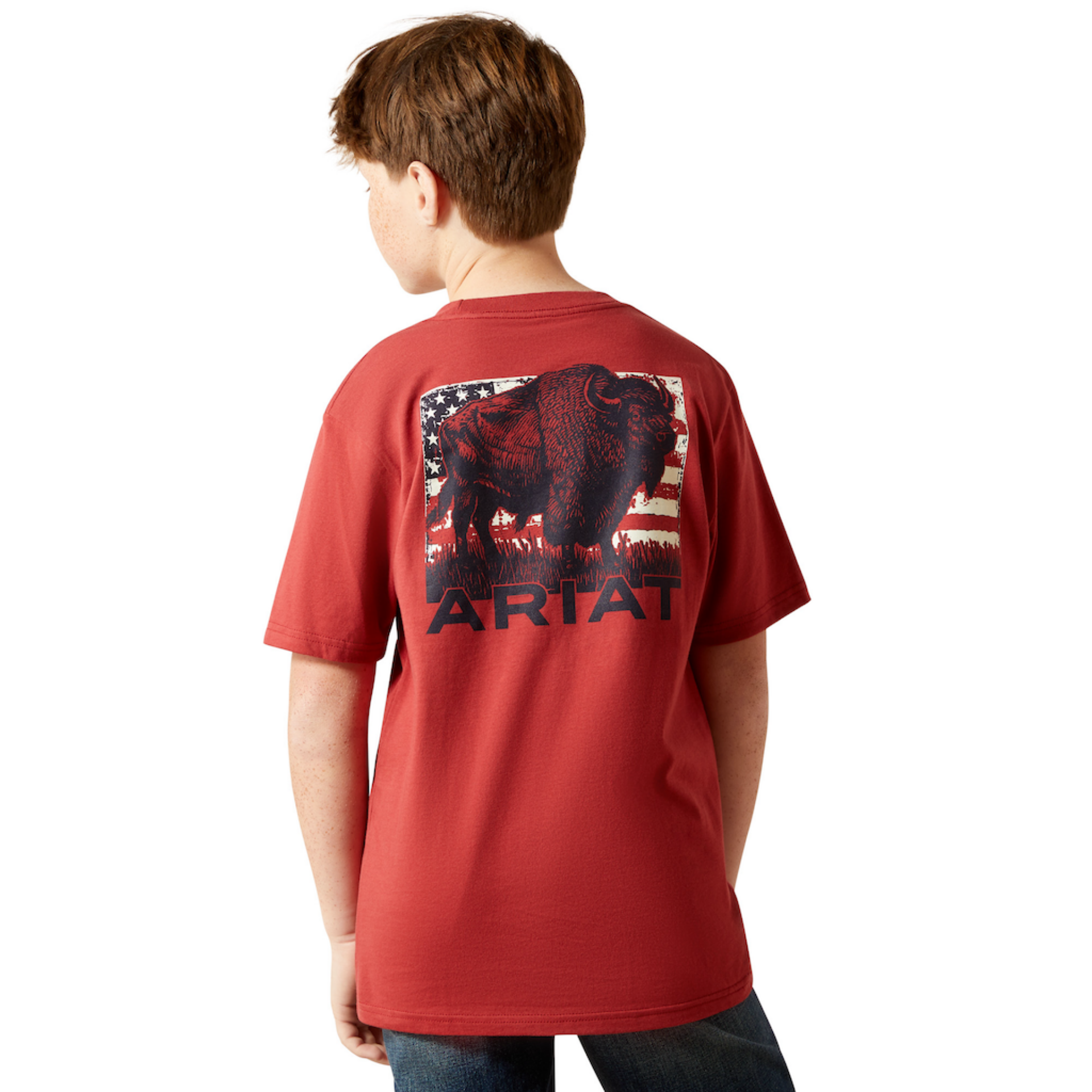 Picture of Ariat 10065979 Ariat Buffalo Flag T-Shirt