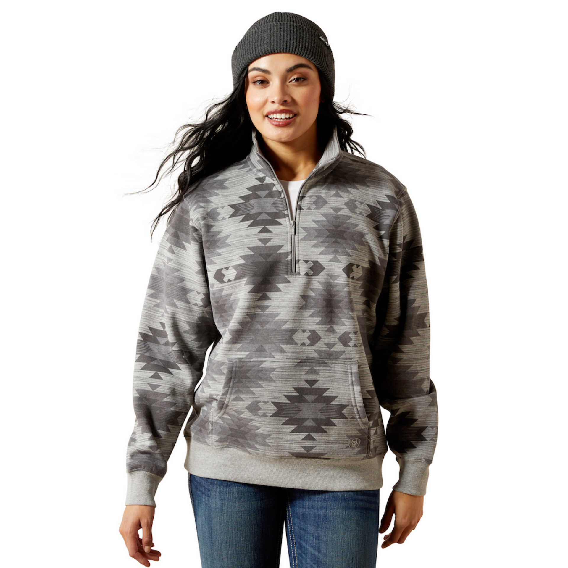 Picture of Ariat 10065960 Sienna 1/2 Zip Sweatshirt
