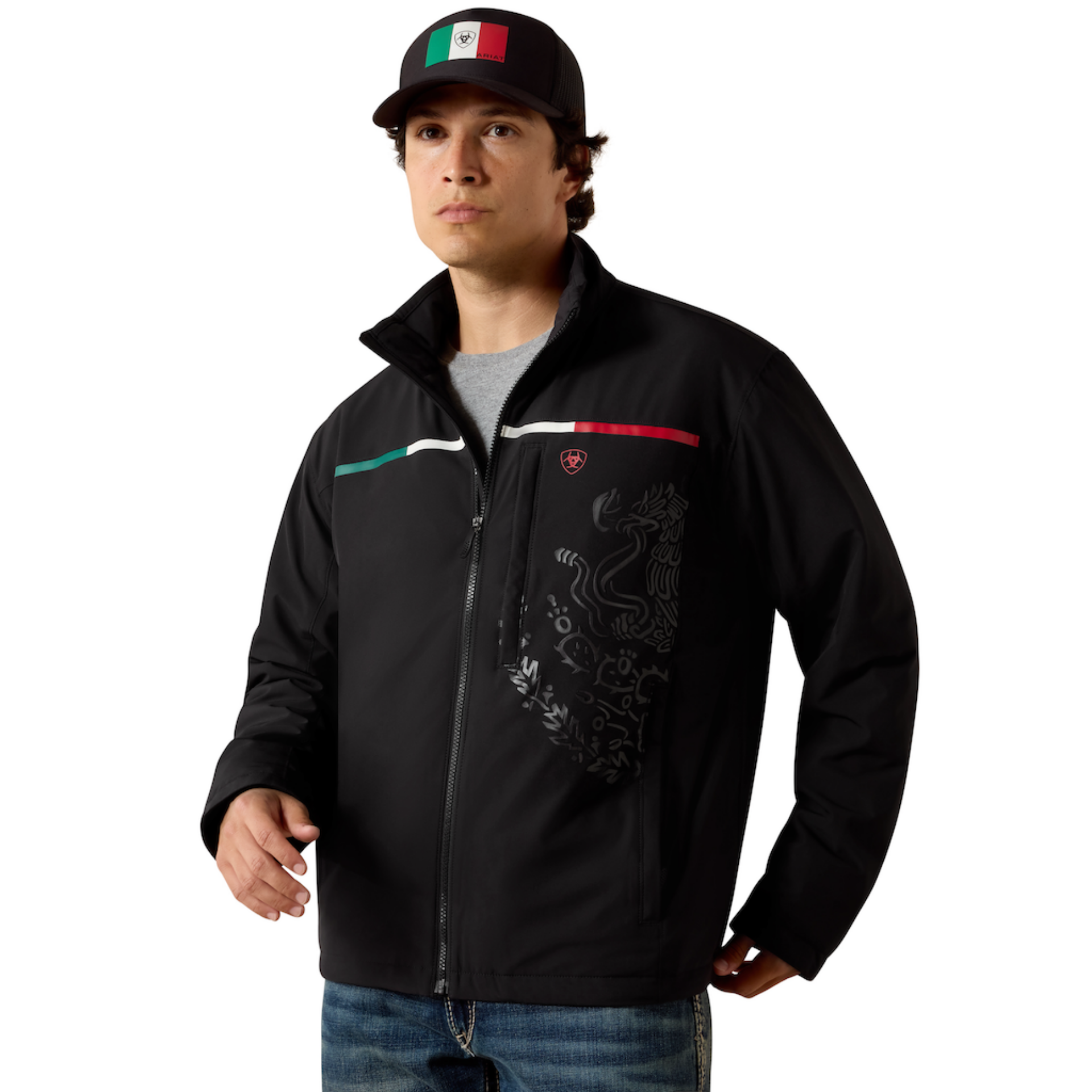 Picture of Ariat 10062577 Pioneer Stretchshell Mexico Jacket