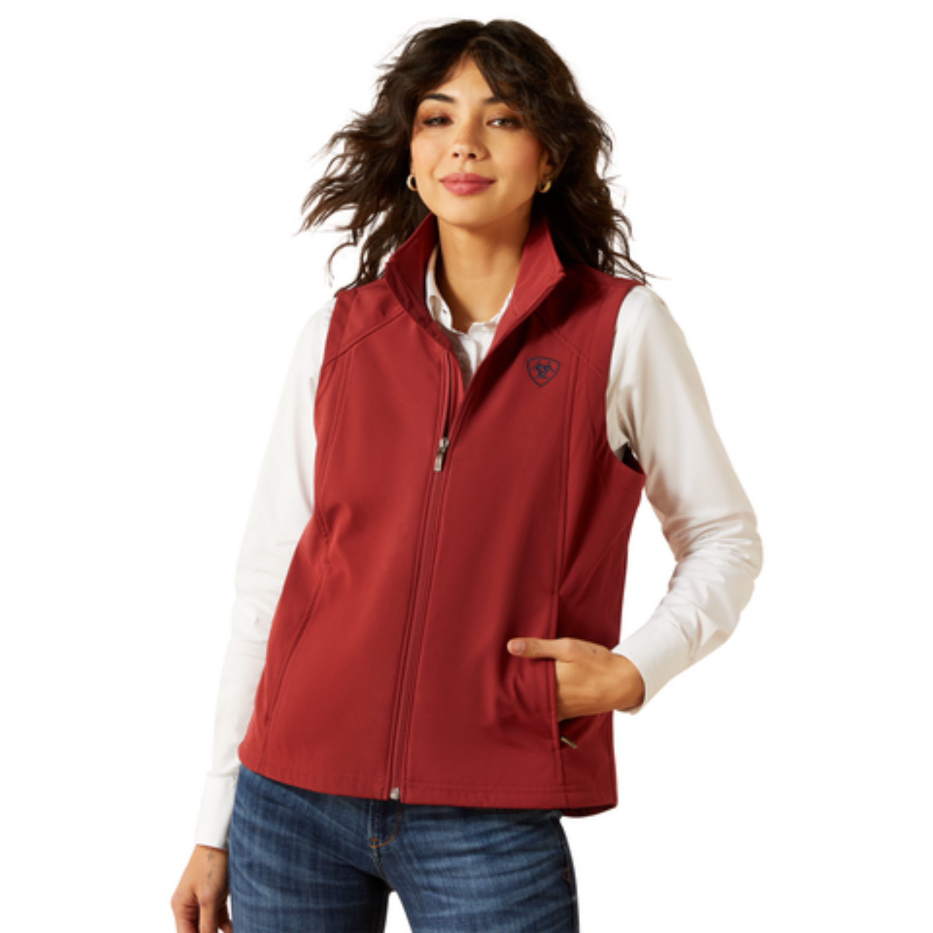 Picture of Ariat 10062787 Ariat Logo Softshell Vest