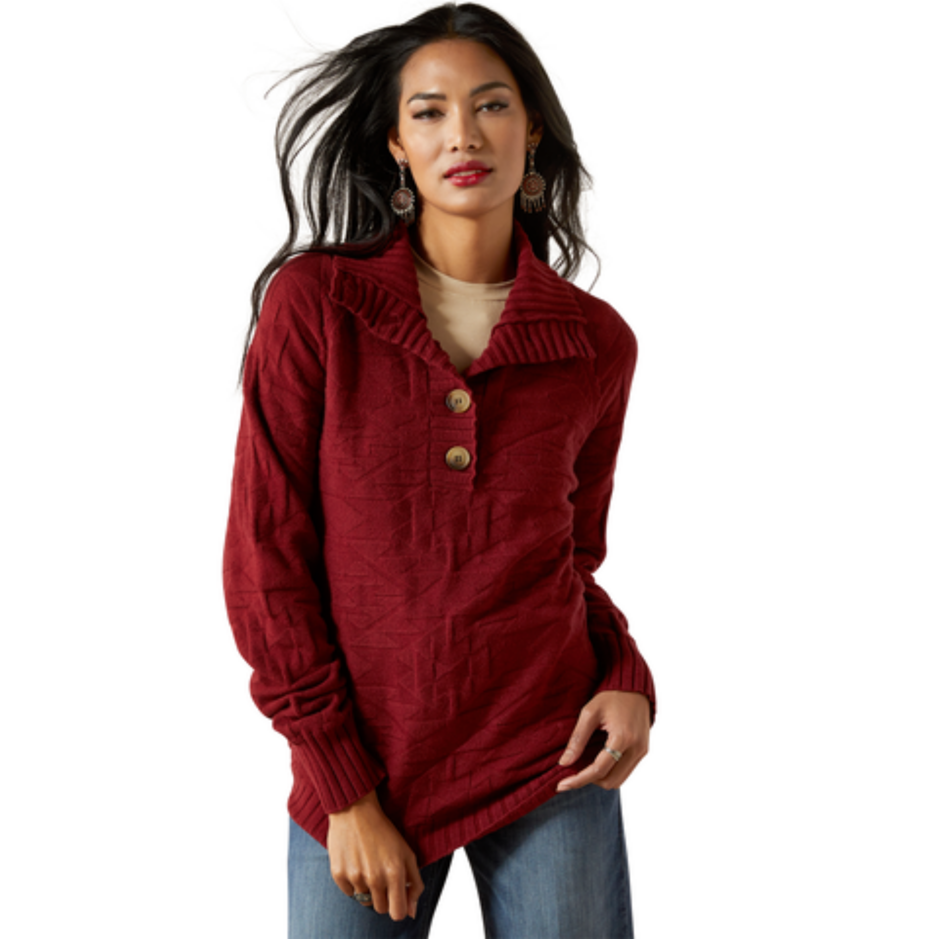 Picture of Ariat 10062810 Ornate Pullover Sweater