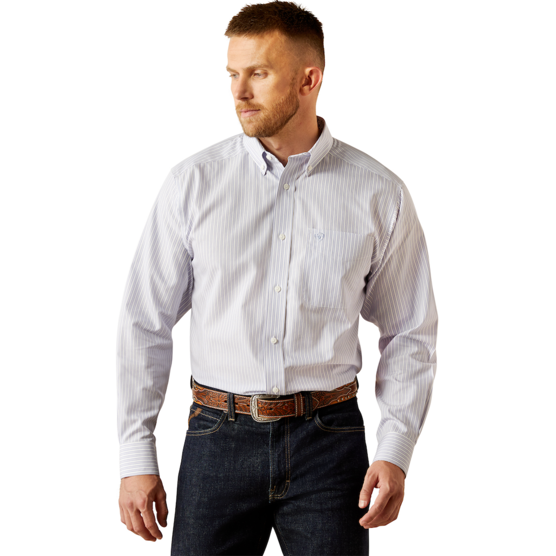 Picture of Ariat 10058956 Wrinkle Free Don Classic Fit Shirt