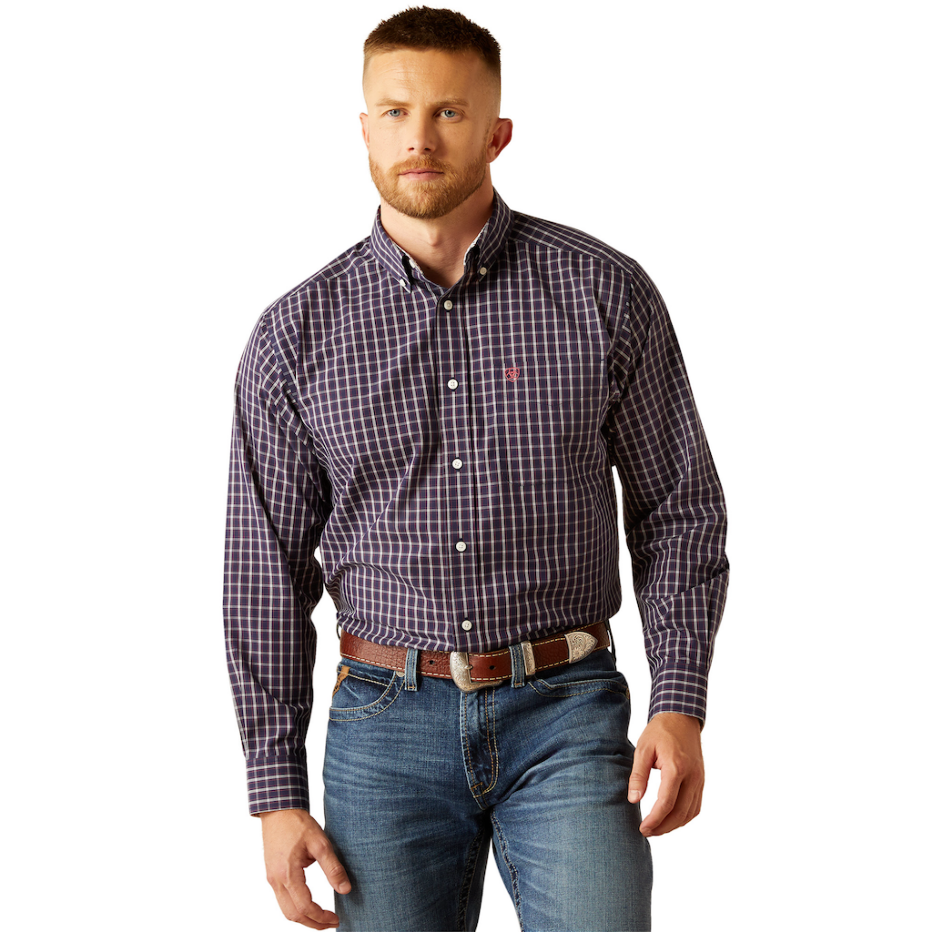 Picture of Ariat 10058957 Wrinkle Free Dwayne Classic Fit Shirt