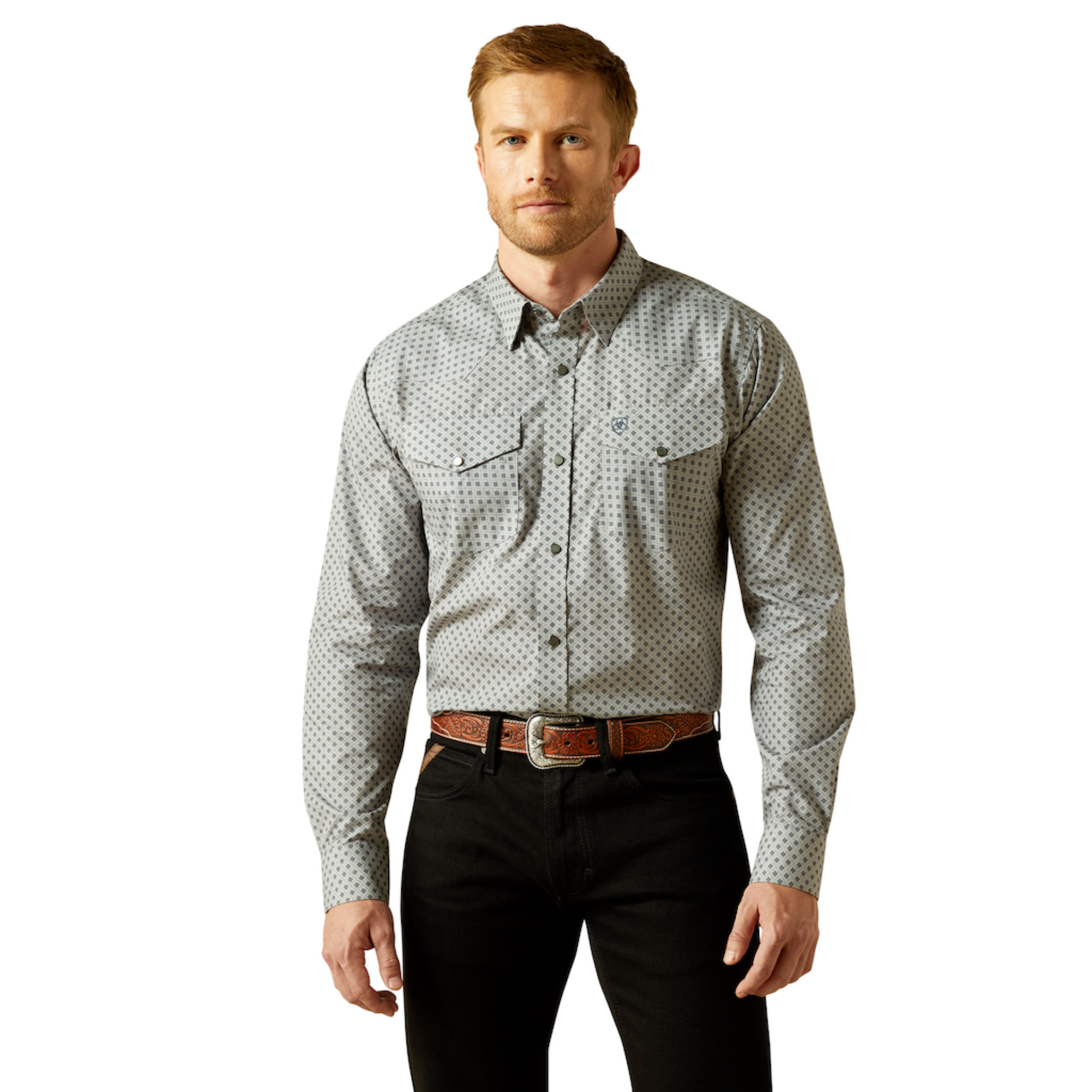 Picture of Ariat 10062358 Wrinkle Free Edward Fitted Shirt