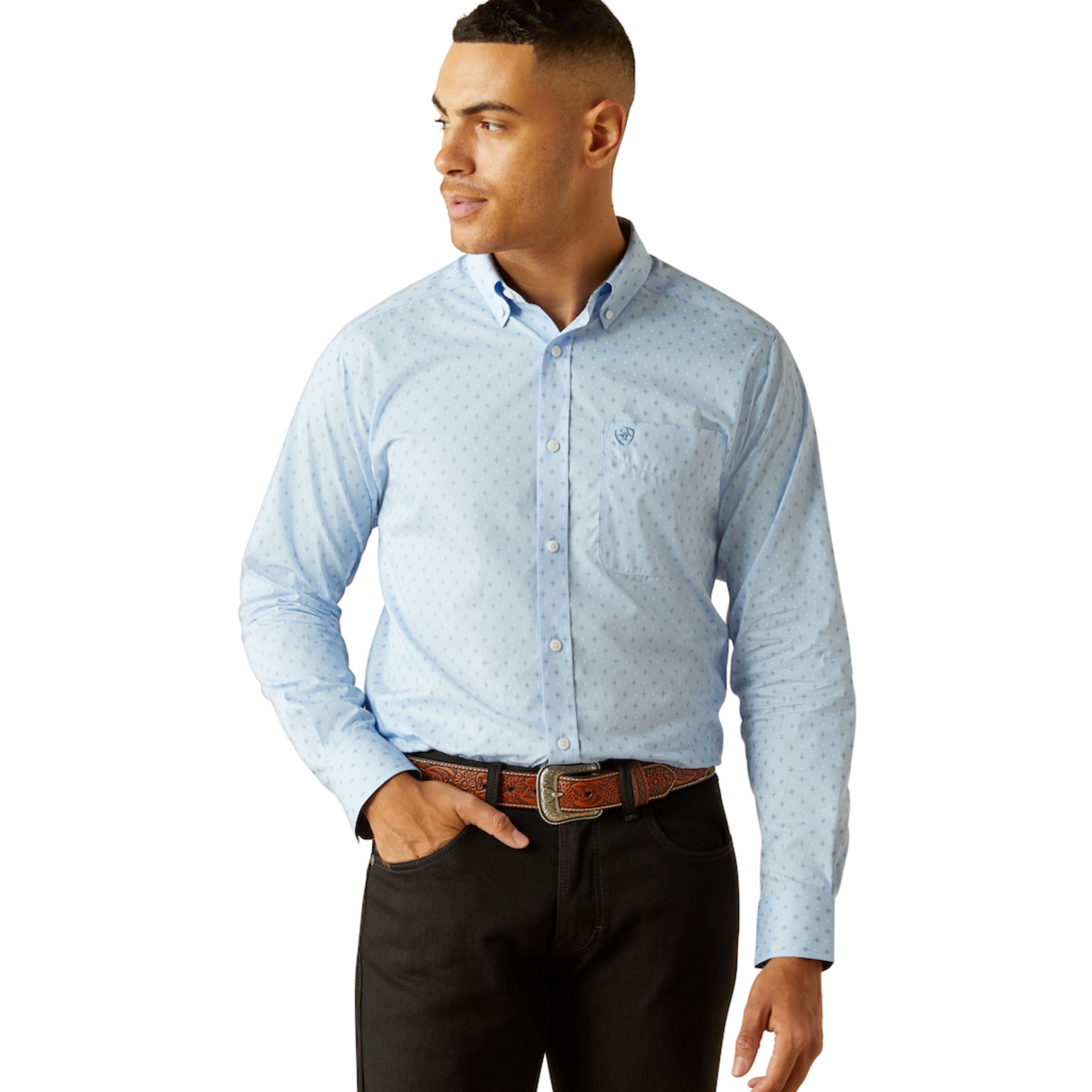 Picture of Ariat 10058987 Wrinkle Free Donte Fitted Shirt