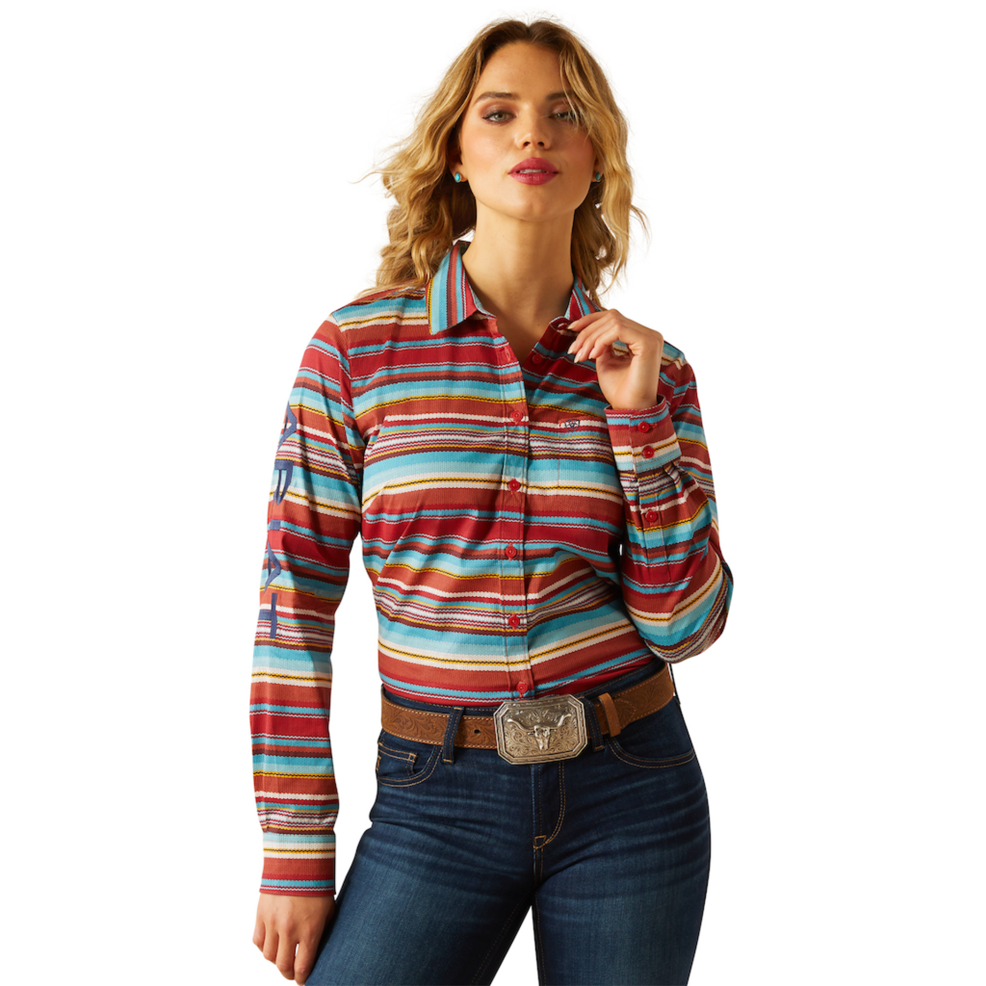 Picture of Ariat 10060370 Team Kirby Stretch Shirt