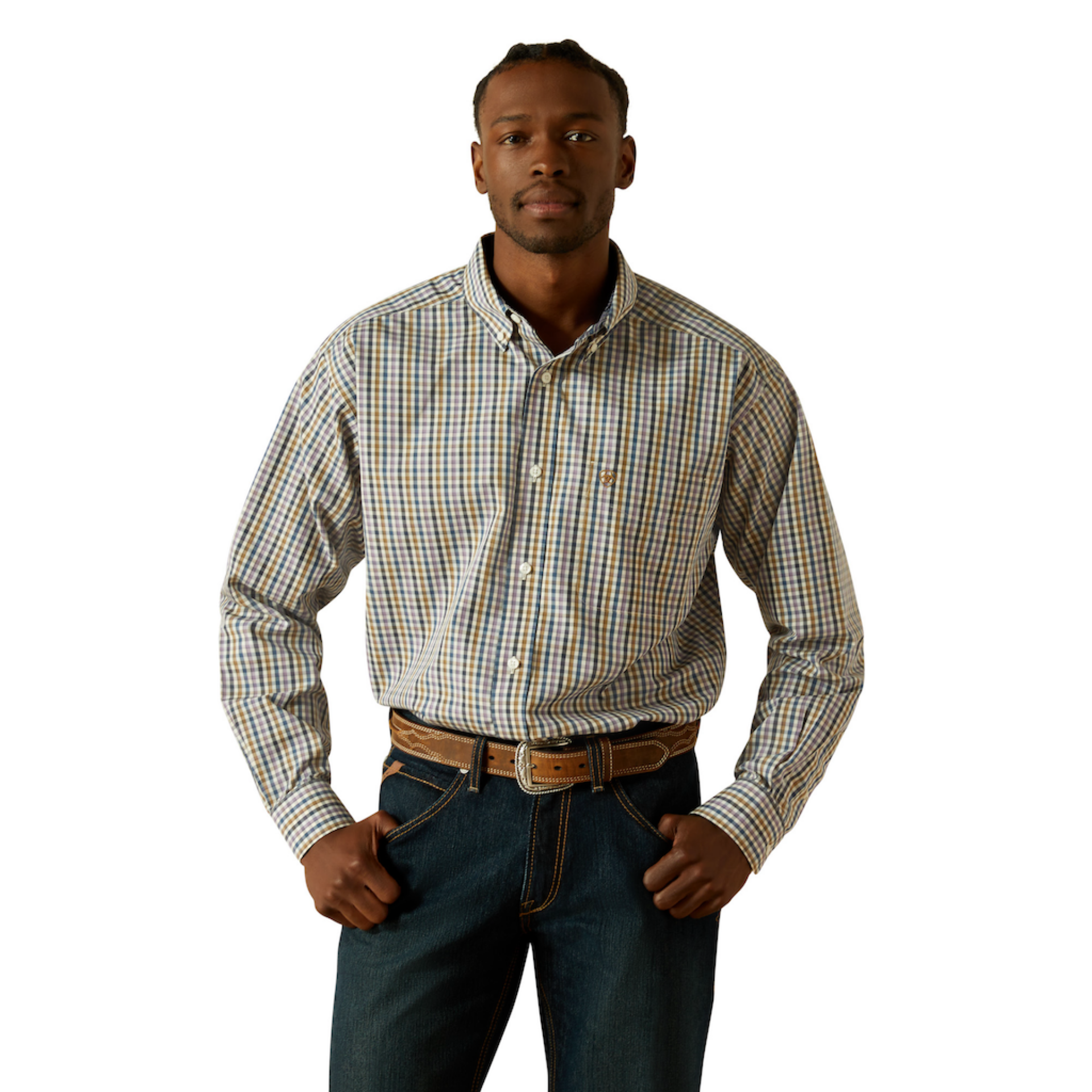 Picture of Ariat 10062197 Wrinkle Free Dusty Classic Fit Shirt