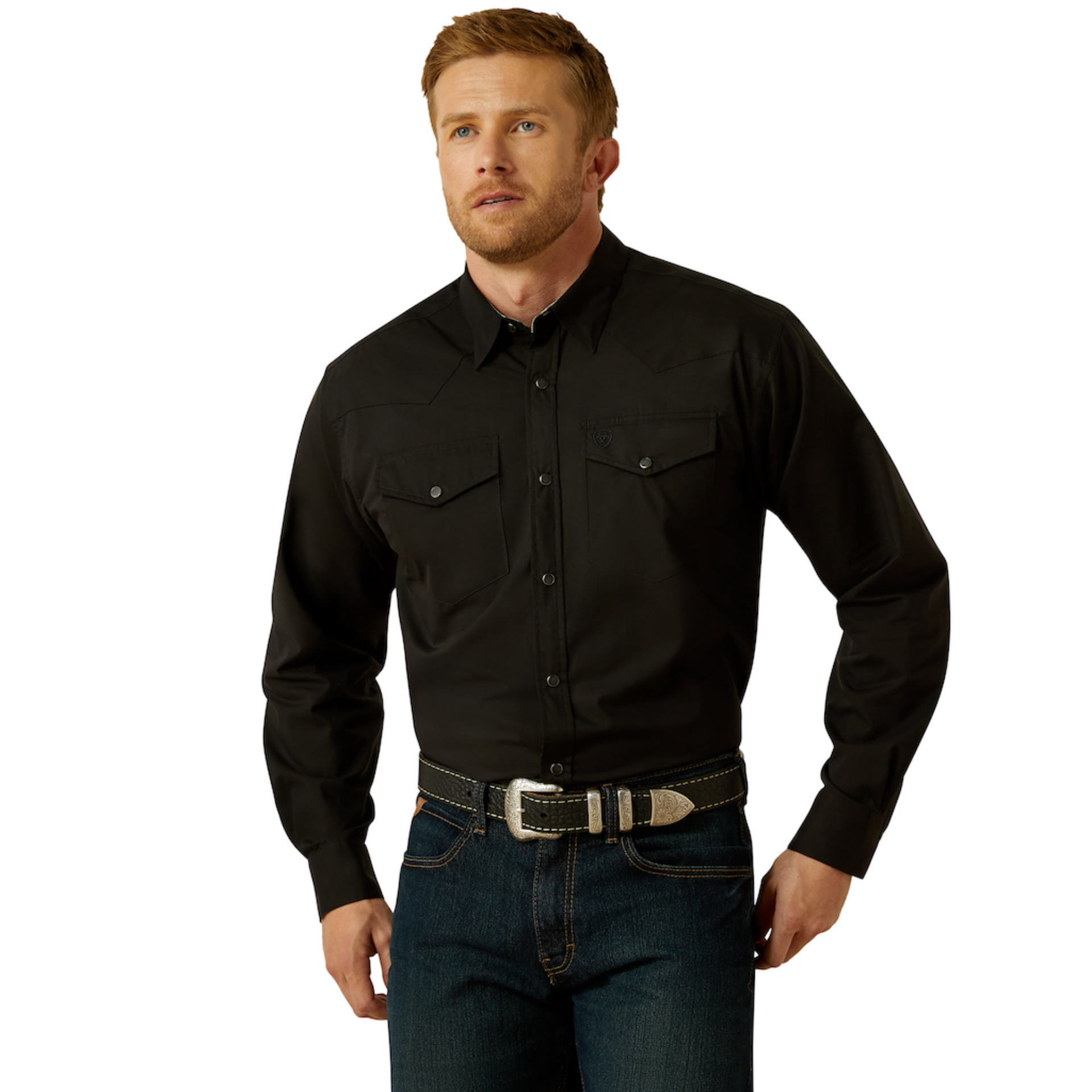 Picture of Ariat 10062469 Wrinkle Free Refined Slub Classic Fit Shirt