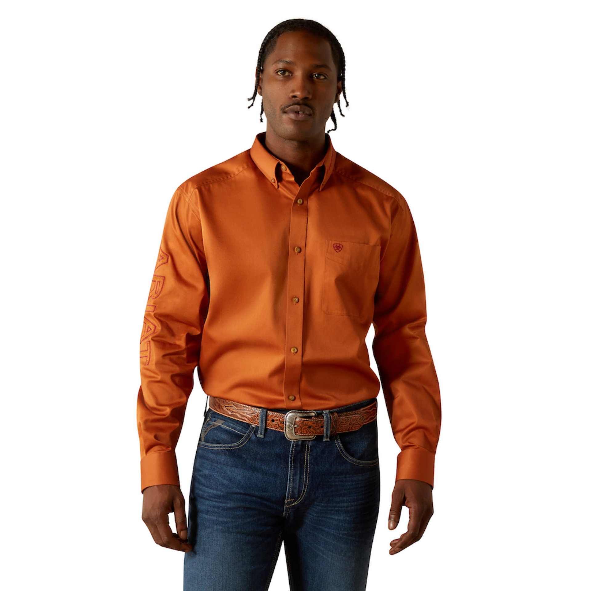 Picture of Ariat 10062606 Team Logo Twill Classic Fit Shirt