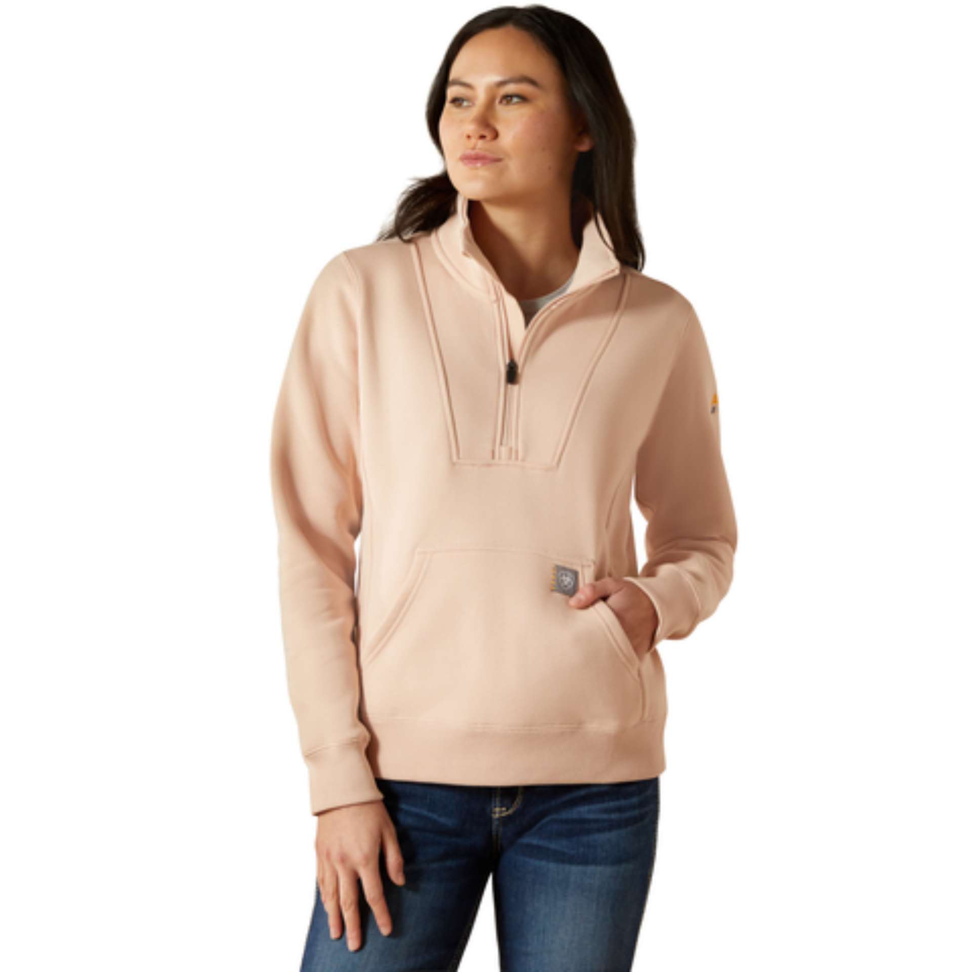 Picture of Ariat 10062330 Rebar Traverse Funnel Neck Sweatshirt