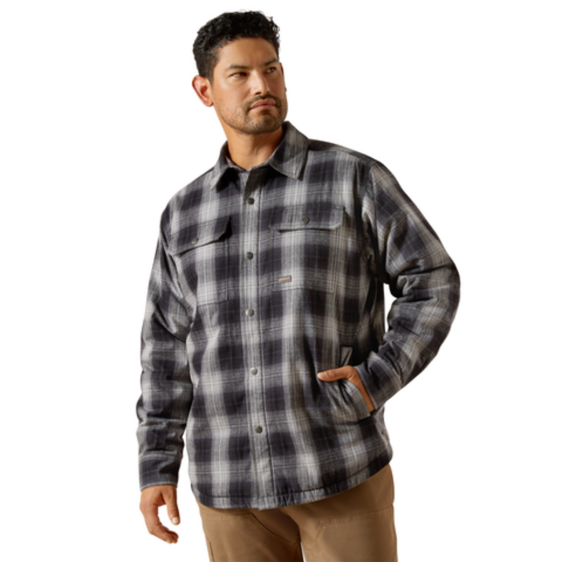 Picture of Ariat 10062721 Rebar Flannel Insulated Shirt Jacket