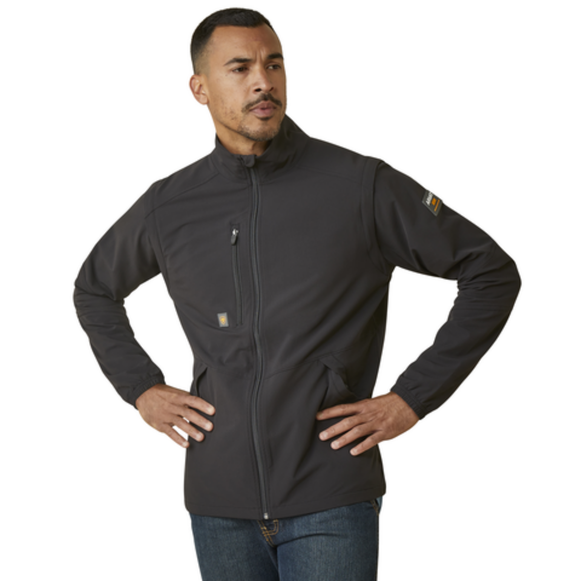 Picture of Ariat 10046033 REBAR WEATHERPROOF CONVERTIBLE  JKT