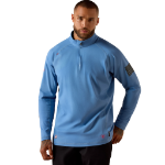 Picture of Ariat 10071563 FR Combat Stretch Patriot 1/4 Zip Long Sleeve Work Shirt