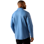 Picture of Ariat 10071563 FR Combat Stretch Patriot 1/4 Zip Long Sleeve Work Shirt