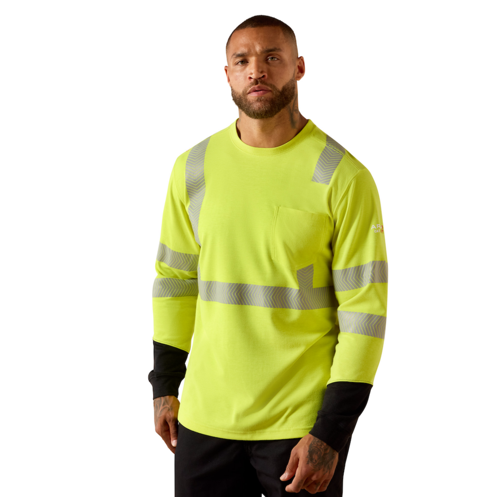 Picture of Ariat 10071736 FR Hi-Vis Long Sleeve T-Shirt
