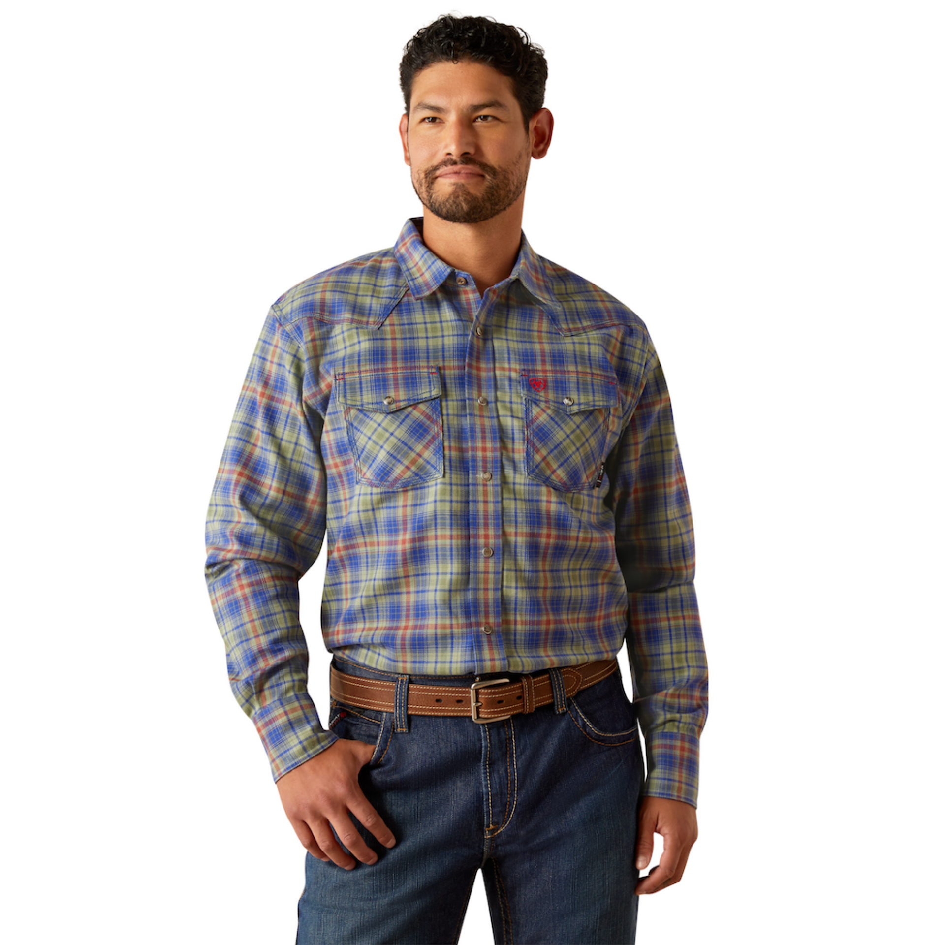 Picture of Ariat 10054456 FR Wilshire  Retro Fit Work Shirt