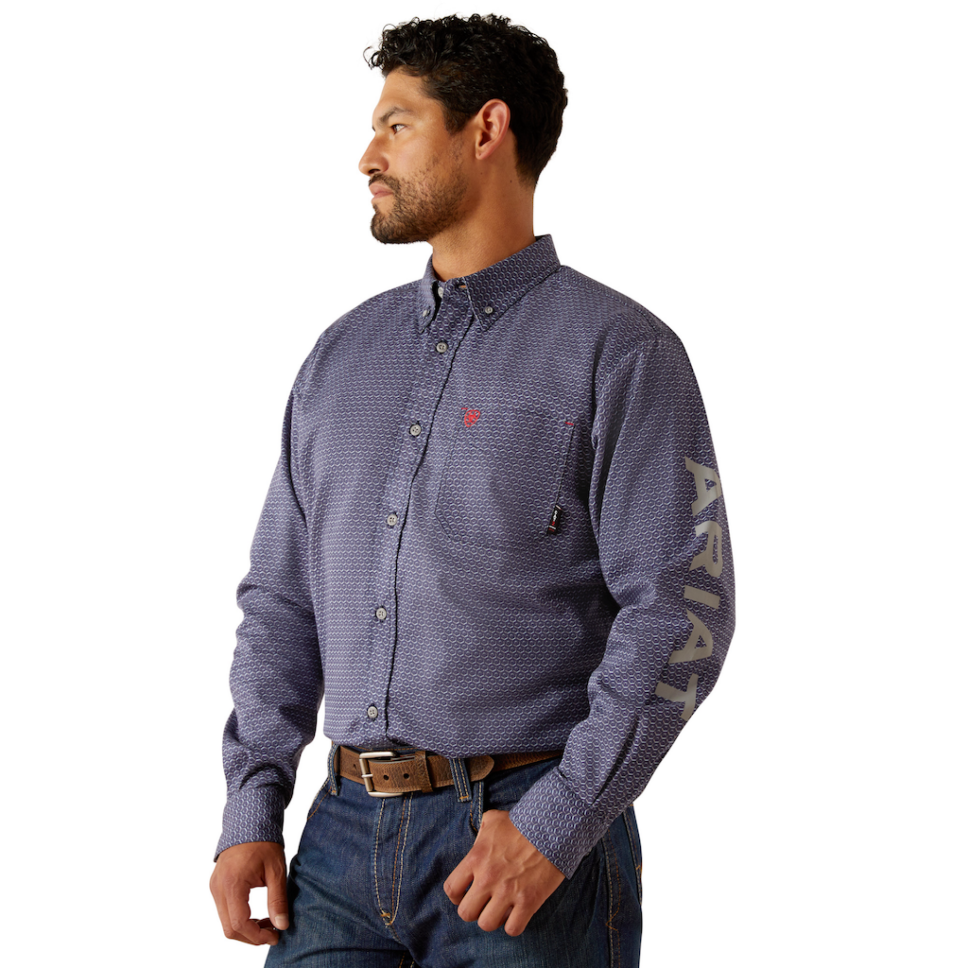 Picture of Ariat 10054459 FR Rodeo Logo   Work Shirt