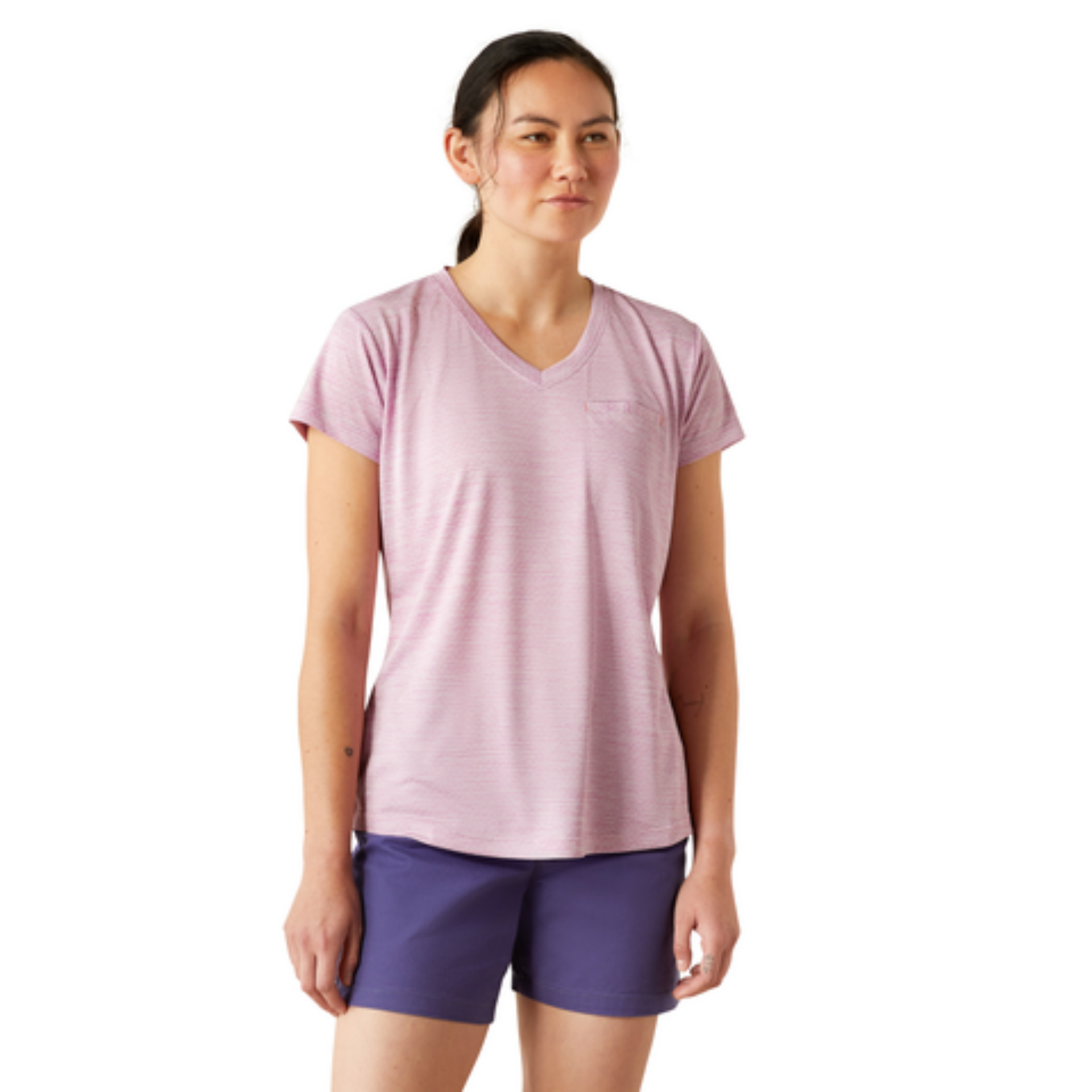 Picture of Ariat 10054427 Rebar Evolution Work Hard V-Neck T-Shirt