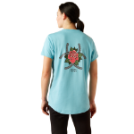 Picture of Ariat 10054433 Rebar Workman Rose T-Shirt