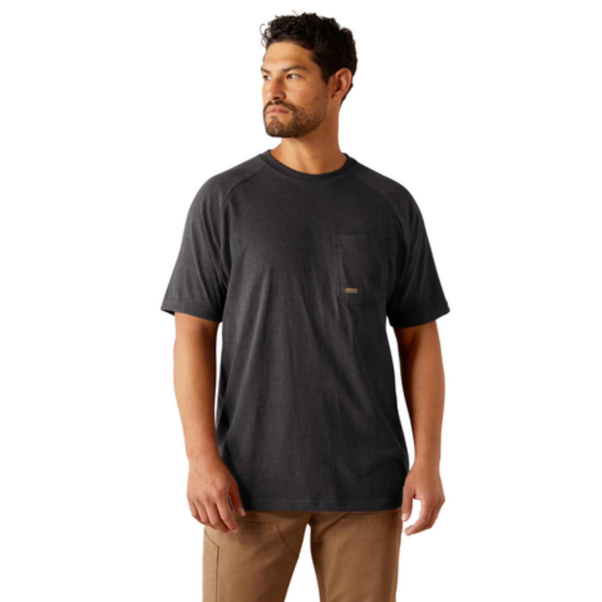 Picture of Ariat 10054508 Rebar Cotton Strong Logo T-Shirt