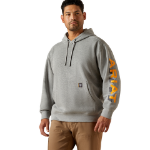 Picture of Ariat 10062709 Rebar Lightweight Logo Hoodie