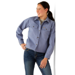Picture of Ariat 10054587 Rebar Cropped Woven Shirt Jacket