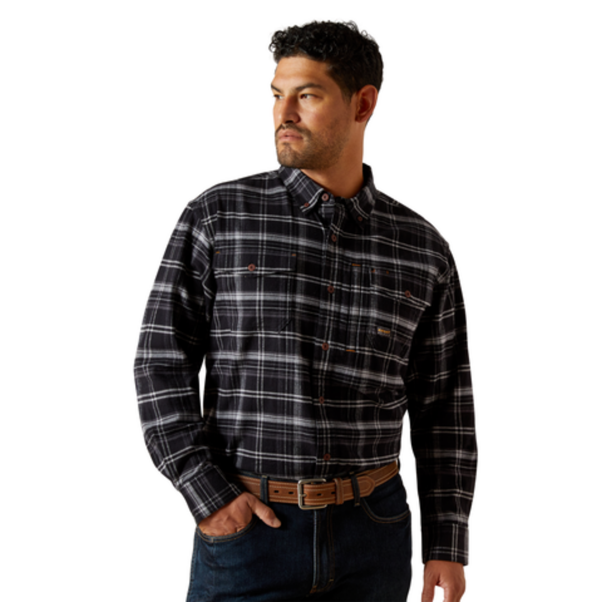 Picture of Ariat 10062524 Rebar Flannel DuraStretch Work Shirt
