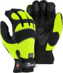 Picture of Majestic 2145HYH Winter Lined Mechanics Glove with Hi-Viz Knit Back