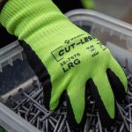 Picture of Majestic 35-7676 Cut-Less Watchdog® Knit Glove w Sandy Nitrile Palm