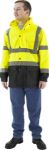 Picture of Majestic 75-1305 Hi-Viz Waterproof Rain Jacket w Nylon Liner, ANSI 3