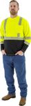 Picture of Majestic 75-5257 Hi-Viz shirt with reflective chainsaw Striping, ANSI 2
