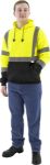 Picture of Majestic 75-5327 Hi-Viz Hooded Pullover Sweatshirt, ANSI 3