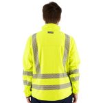 Picture of Majestic 75-1373 High Visibility Water Resistant Softshell Jacket and Liner, Yellow w/Black Bottom ANSI 3, R