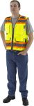 Picture of Majestic 75-3235 Hi-Viz Heavy Duty Vest w DOT Striping, ANSI 2