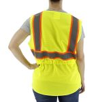 Picture of Majestic 75-3209W High Visibility Mesh Vest with DOT Striping, ANSI 2, R
