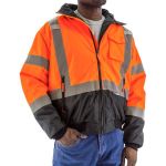Picture of Majestic 75-1312 High Visibility Waterproof Jacket with Removable Fleece Liner, ANSI 3, R