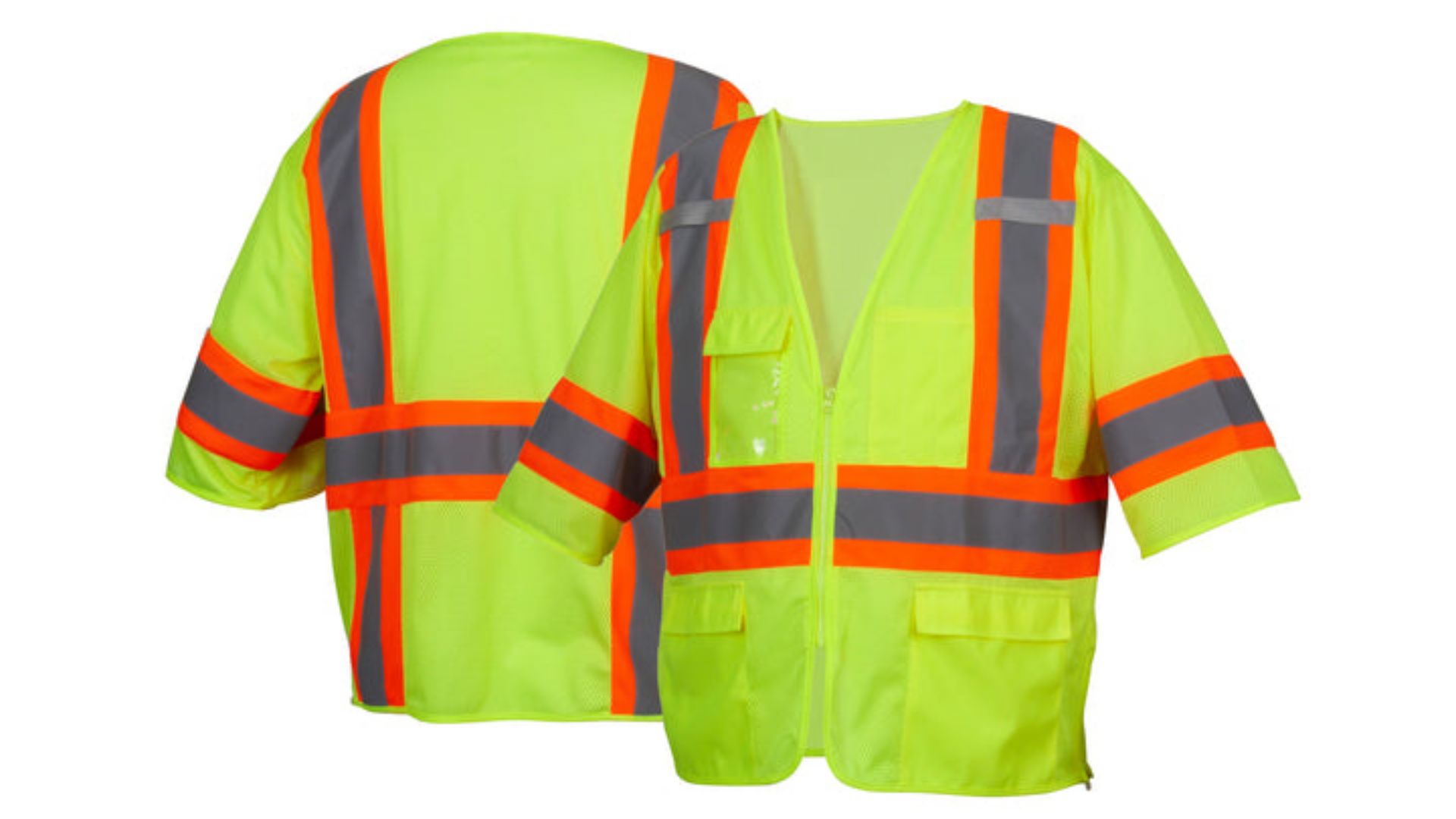 Picture of Pyramex RVZ36 Type R - Class 3 Hi-Vis  Surveyor Mesh Safety Vest