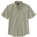 Picture of Carhartt 105292 Mens Force Sun Defender™ Chambray Relaxed SS Shirt