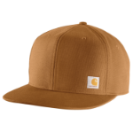 Picture of Carhartt 106665 Mens Firm Duck Flat Brim Cap