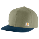 Picture of Carhartt 106665 Mens Firm Duck Flat Brim Cap
