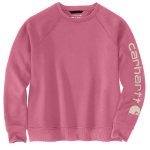 Picture of Carhartt 106718 Womens Relaxed Fit Midweight Graphic Crewneck Sweatshirt