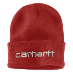 Picture of Carhartt 104068 Mens Knit Insulated Logo Graphic Cuffed Beanie