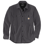 Picture of Carhartt 105419 Mens Rugged Flex  Relaxed Fit Canvas Fleece-Lined Shirt Jac