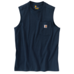 Picture of Carhartt 100374 Mens Dearborn Relaxed Sleeveless T-Shirt
