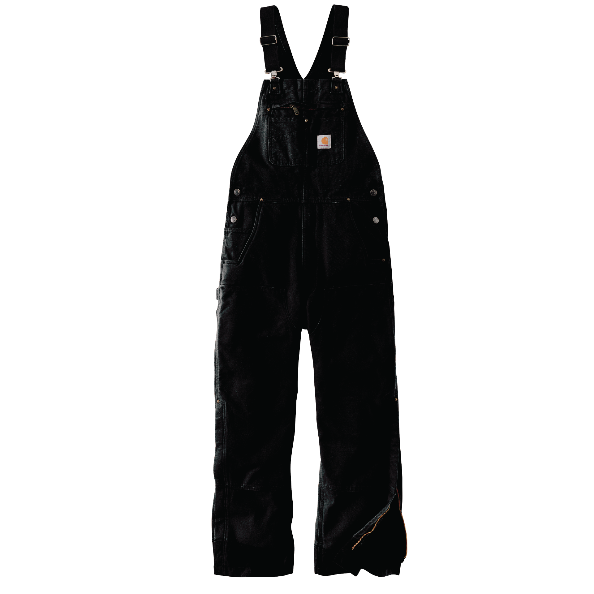 Picture of Carhartt 104031 Mens Washed Duck Insulated Bib Overall