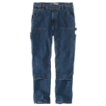 Picture of Carhartt 104944 Mens Loose Straight Double-Front Denim Dungaree