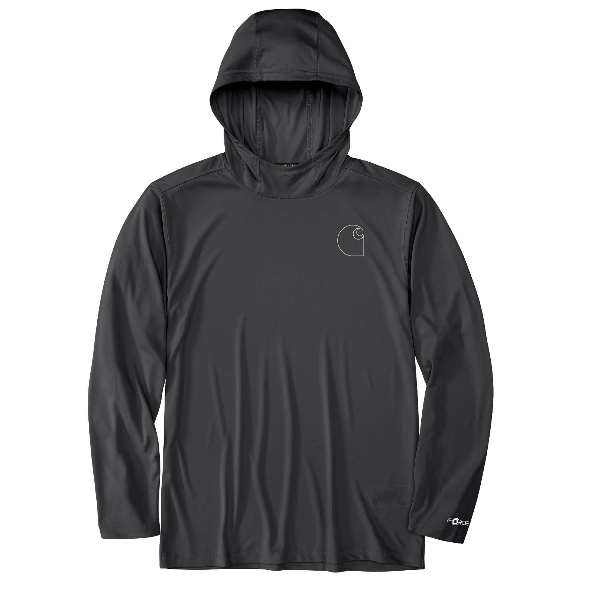 Picture of Carhartt 106165 Mens Force Sun Defender™ Relaxed Logo Hoodie
