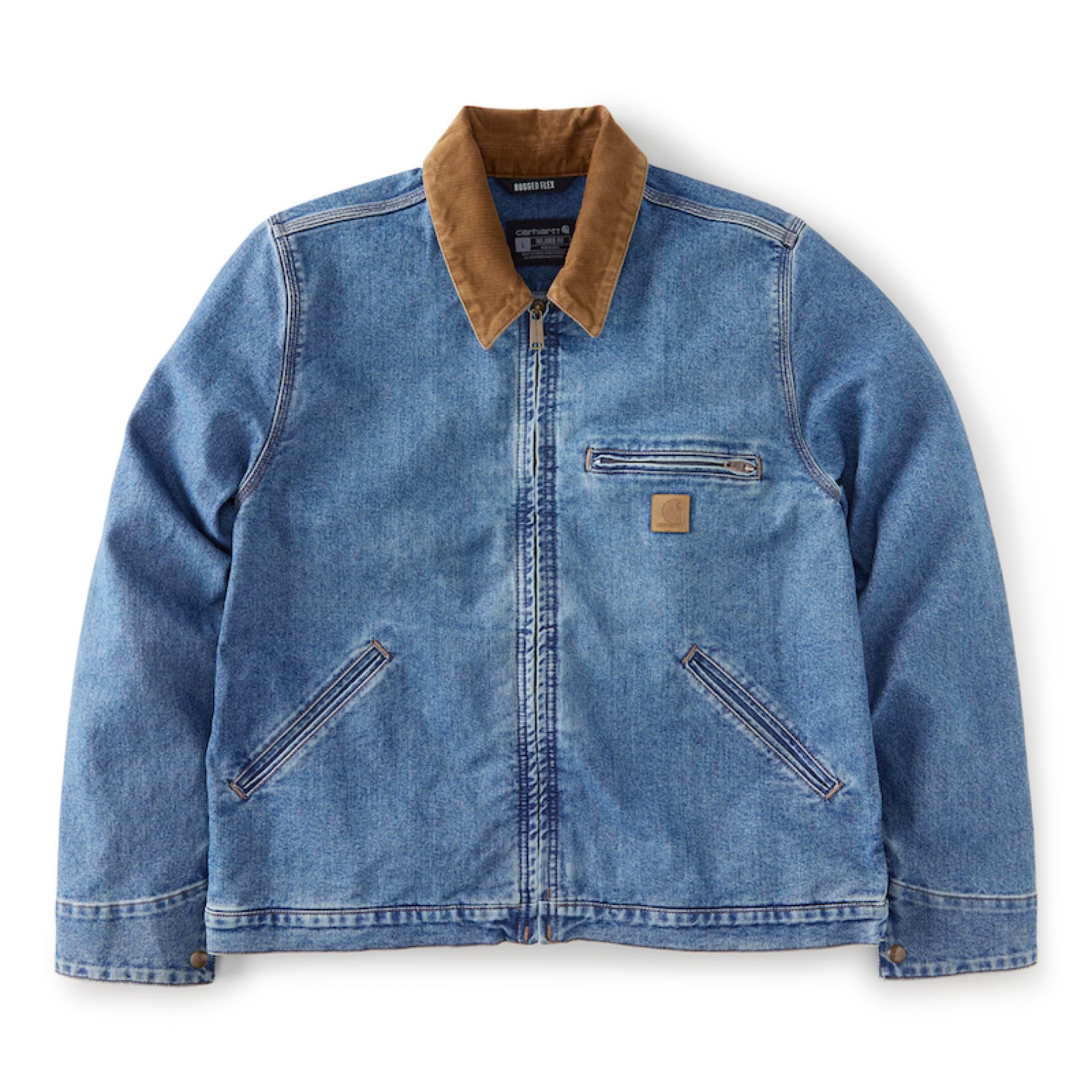 Picture of Carhartt 107327 Mens Denim Detroit Jacket