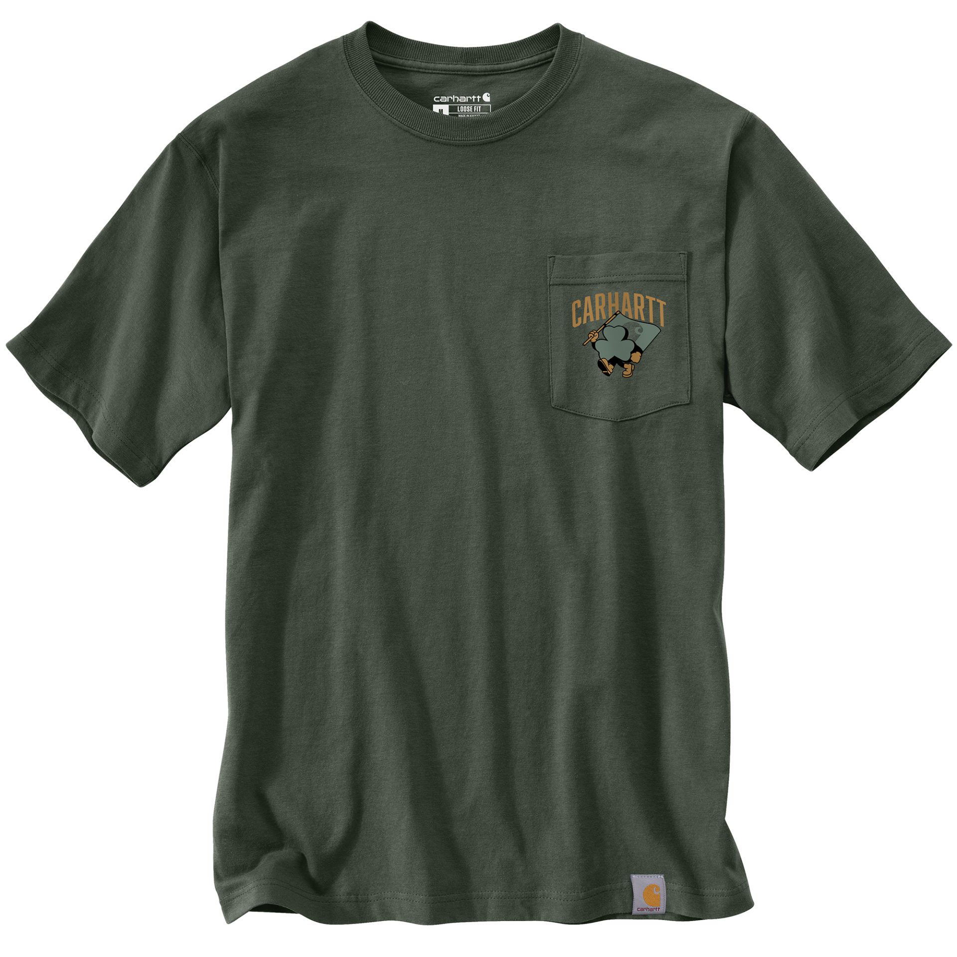 Picture of Carhartt 107277 Mens Dearborn Relaxed Shamrock T-Shirt